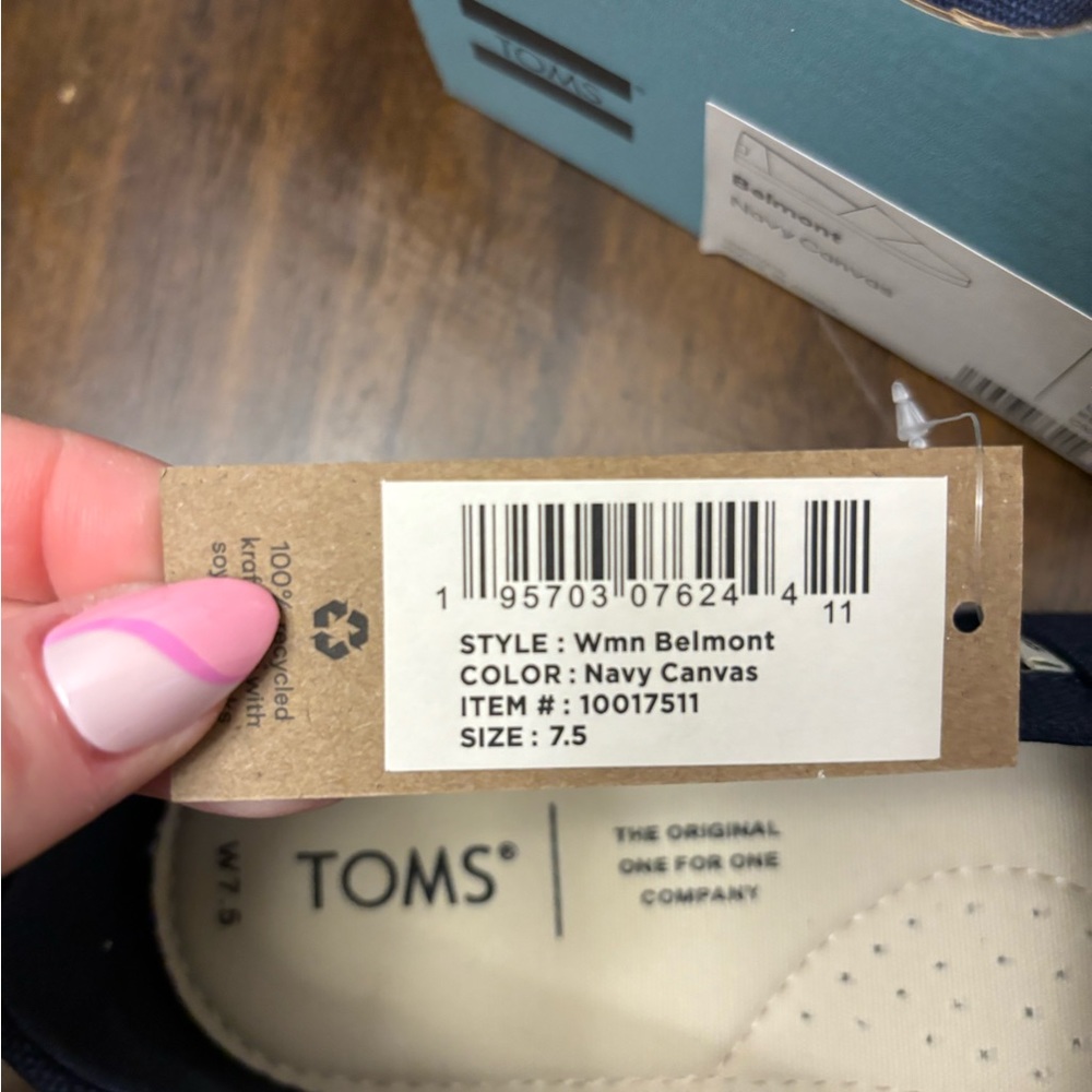 Tom, navy blue, Belmont style, 7.5 W - Picture 3 of 4